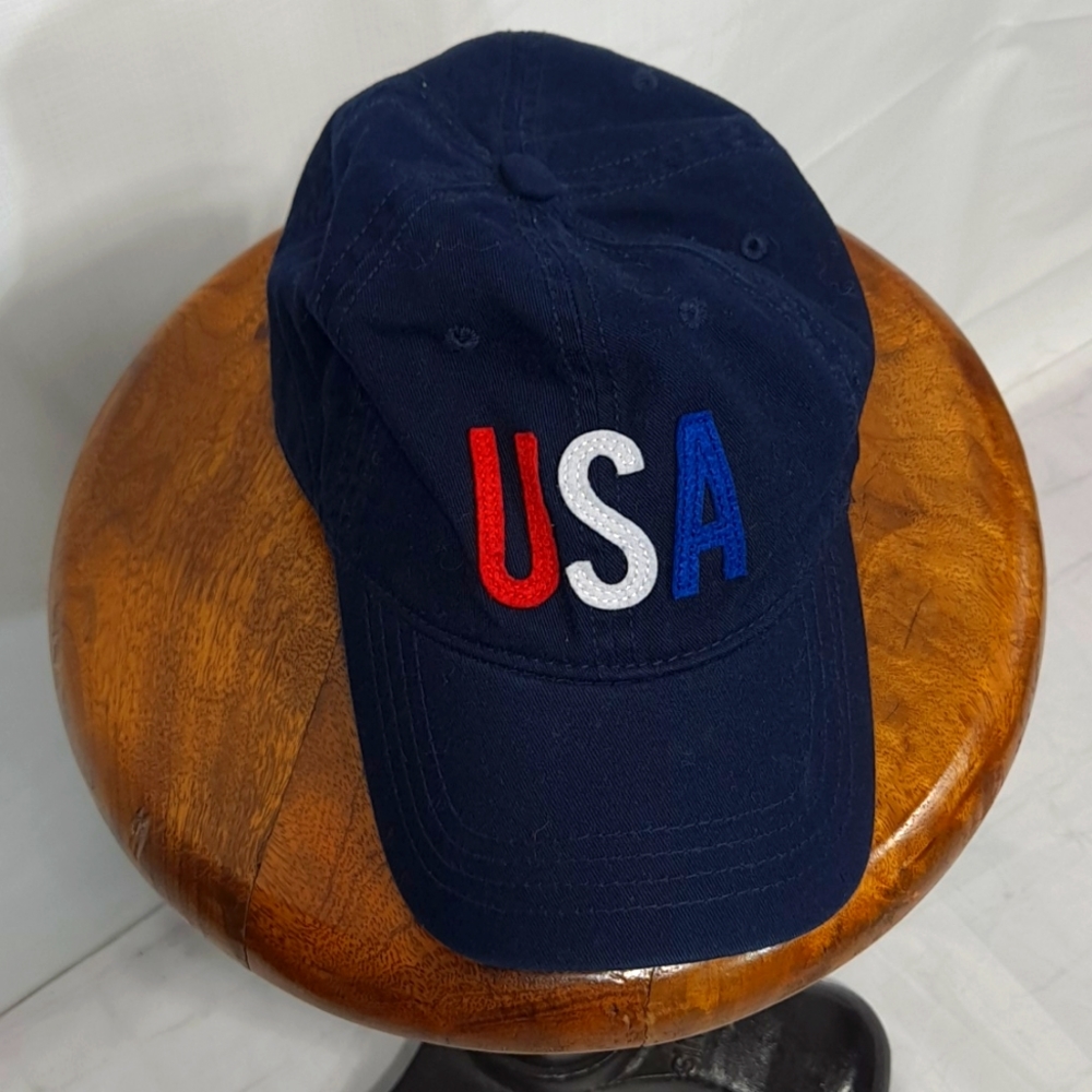 Old Navy USA Red, White And Blue Logo Cotton Hat